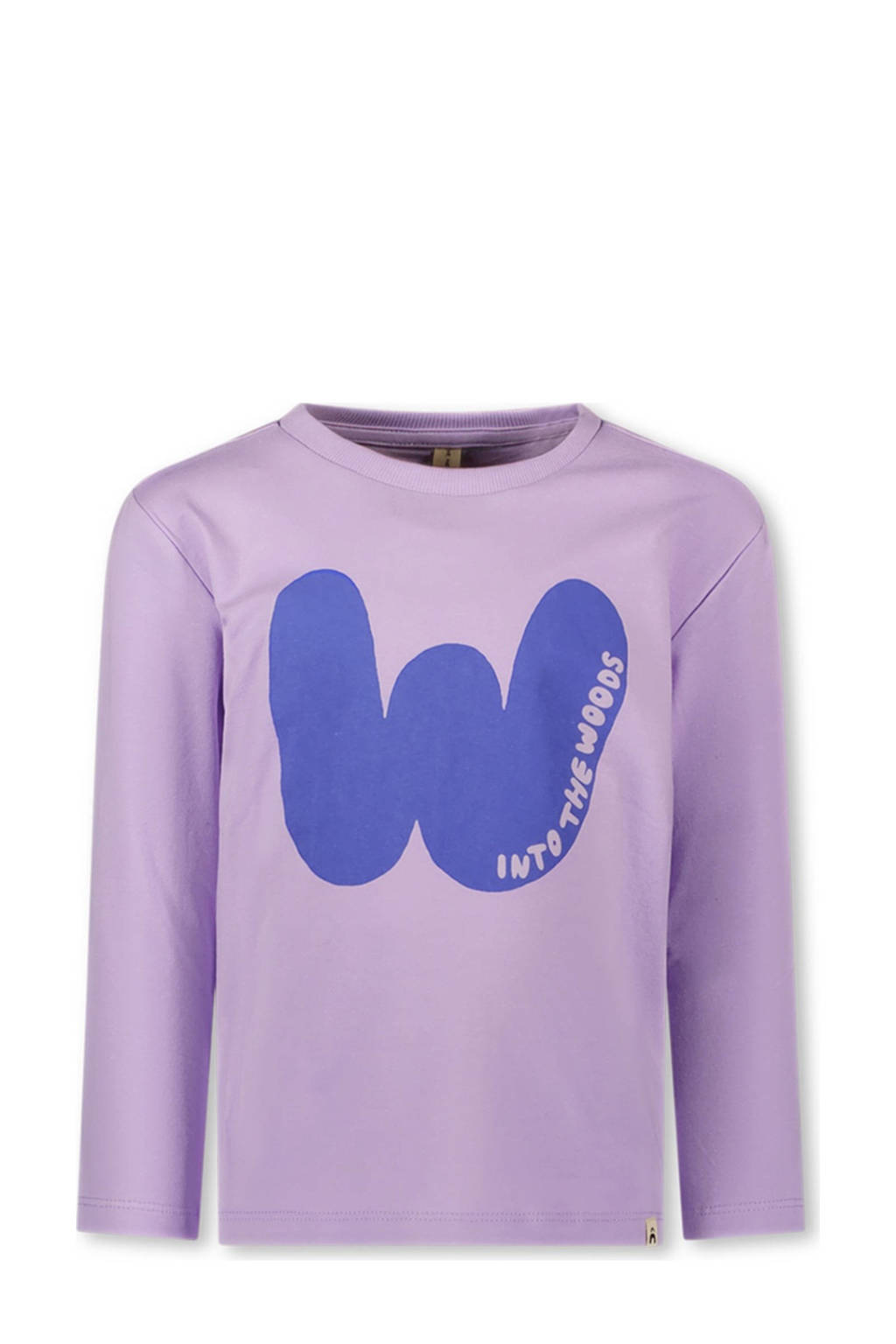 The New Chapter longsleeve met printopdruk lila