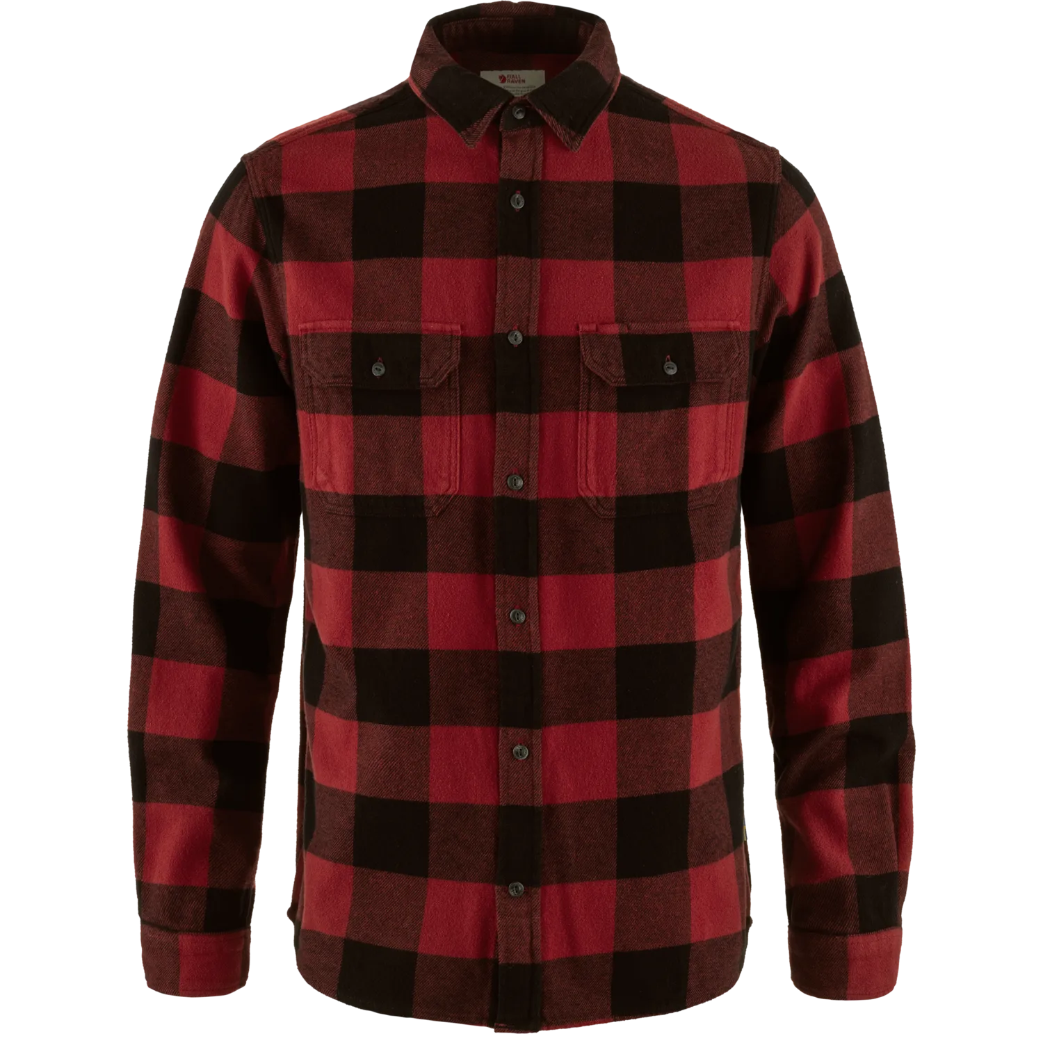 Fjällräven Men's Övik Heavy Flannel Shirt Red-Black