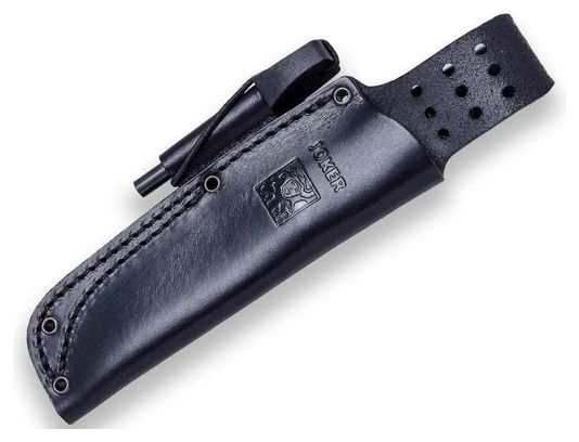 Couteau de survie Joker BS9 Lynx CN111-P avec étui en cuir  allume-feu-Orange