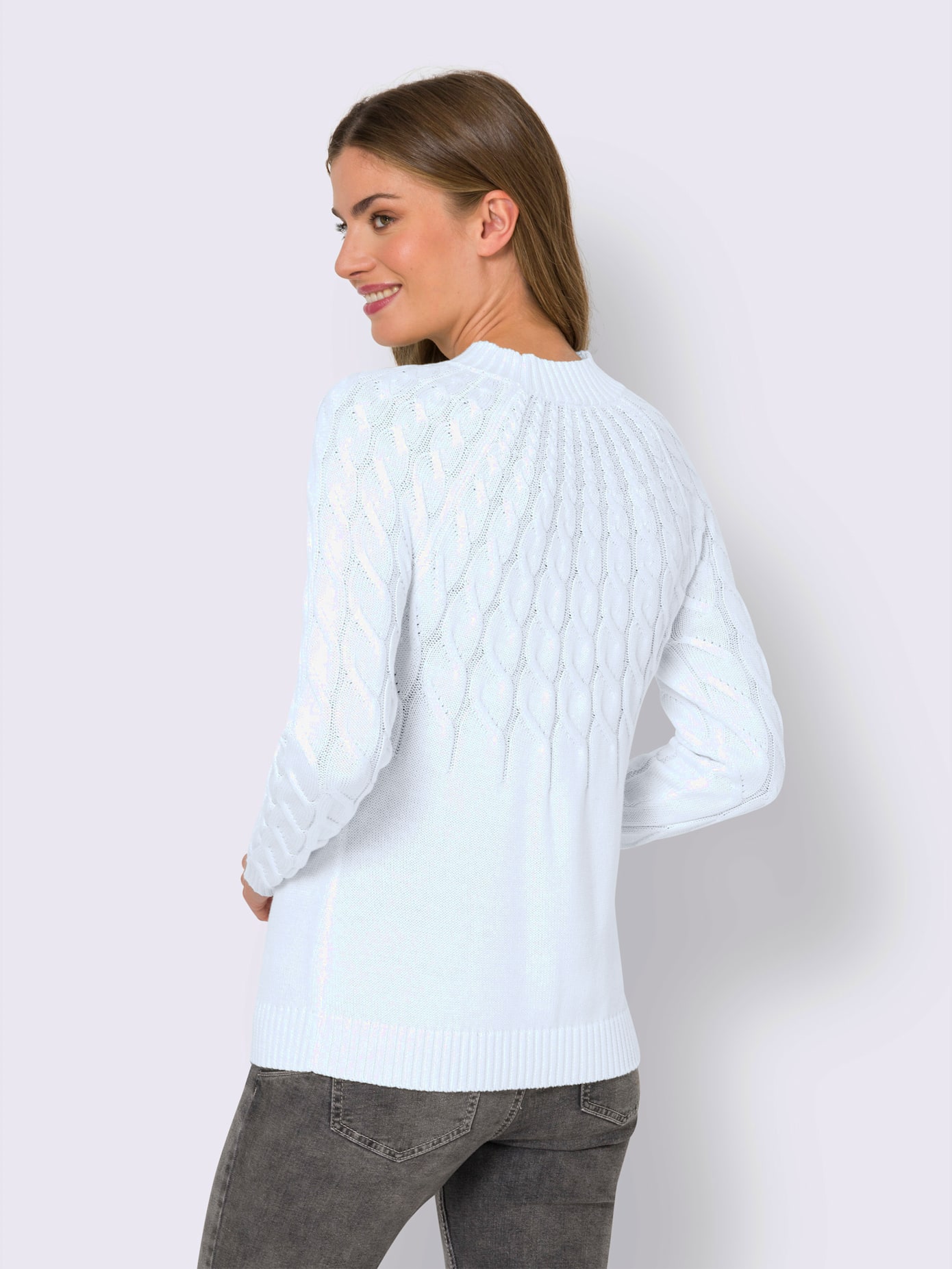 Pull motif torsadé affinant