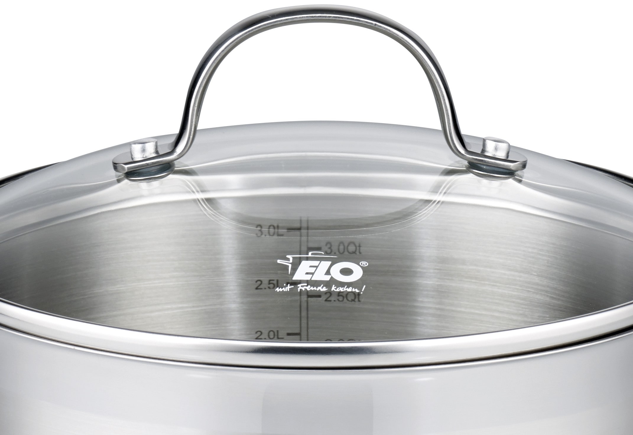 Elo Topf-Set »Top Collection« Set, je 1 Fleischtopf 16/20/24 cm, Bratentopf 20 cm, Stielkasserolle 16 cm, 9 Stk. tlg. Edelstahl 18/10