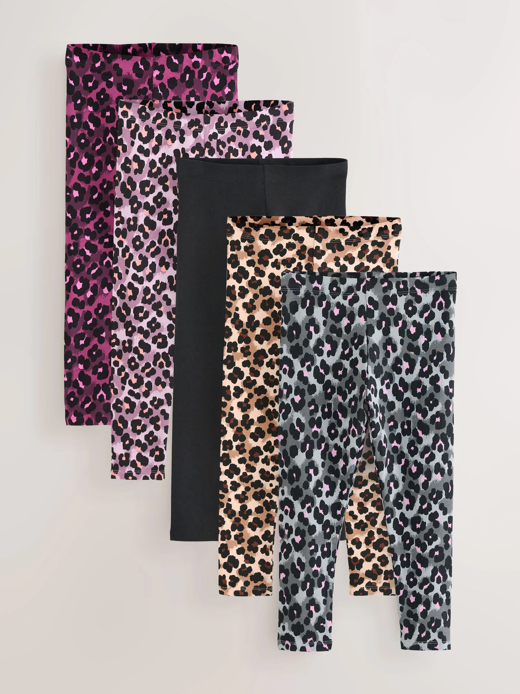 Animal - Verpakking van 5 leggings (3-16 jr)