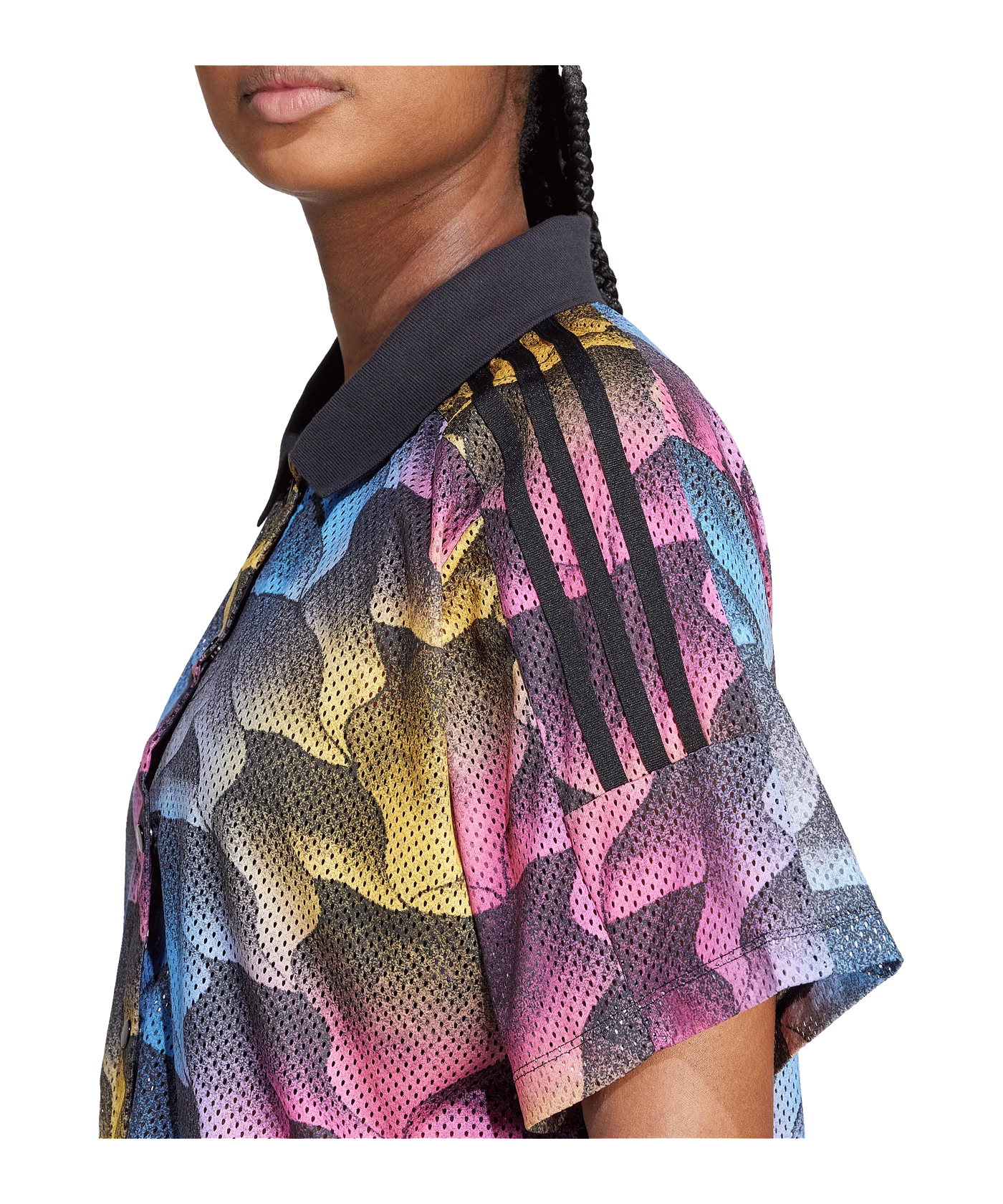 adidas Tiro AOP Summer T-Shirt Damen Schwarz