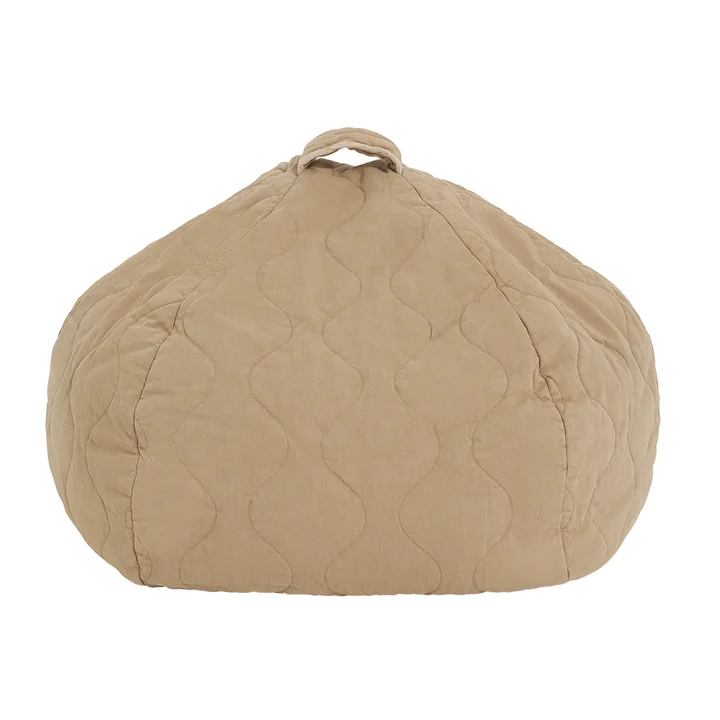Nobodinoz - Landscape Sitzsack gesteppt, 65 x 40 cm, sesame