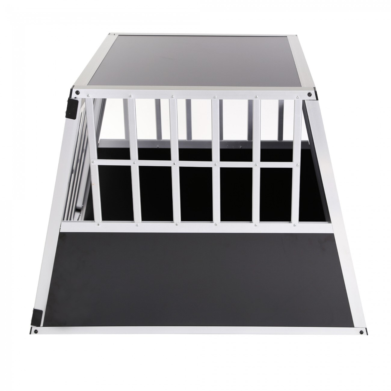 zoomundo Hundetransportbox / Kofferraumbox aus Aluminium - 1-Türig Premium