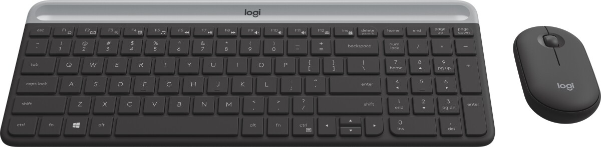 Logitech Mk470 - Trådløs Mus Og Tastatur - Sort