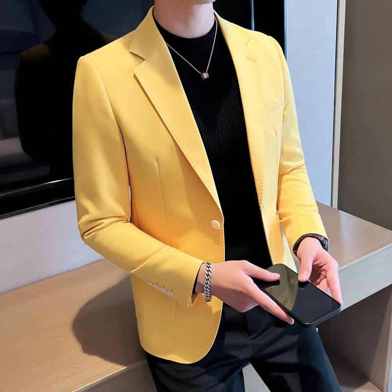 Sheck - Blazer met reverskraag en één knoop