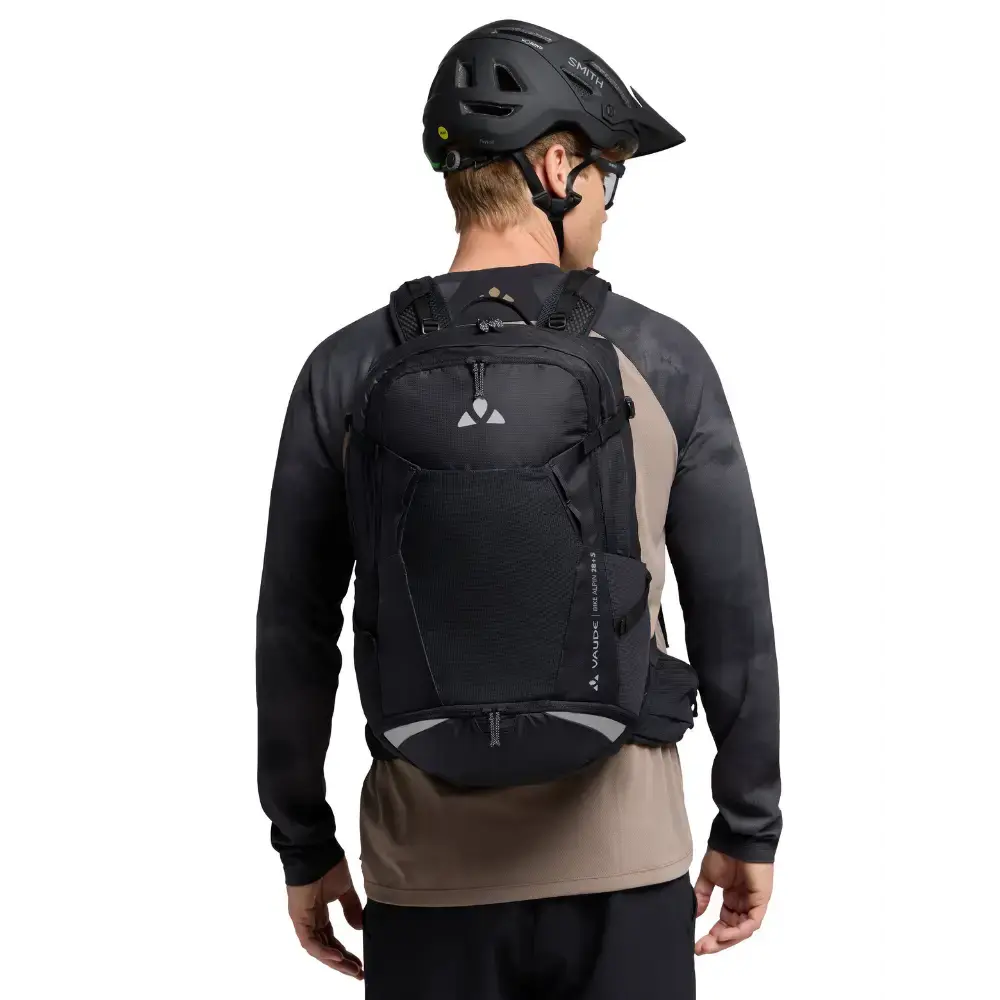 VAUDE Bike Alpin 28+5 Fietsrugzak Zwart