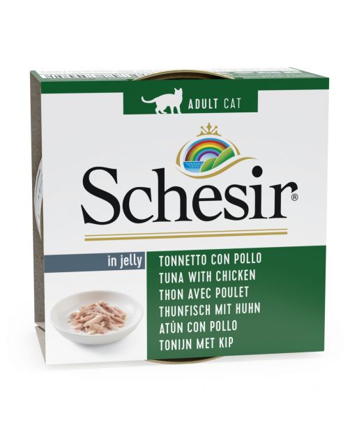 Schesir Kat Blik Gelei Vis 85 g - Kattenvoer