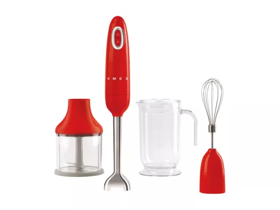 Mixeur avec accessoires rouge