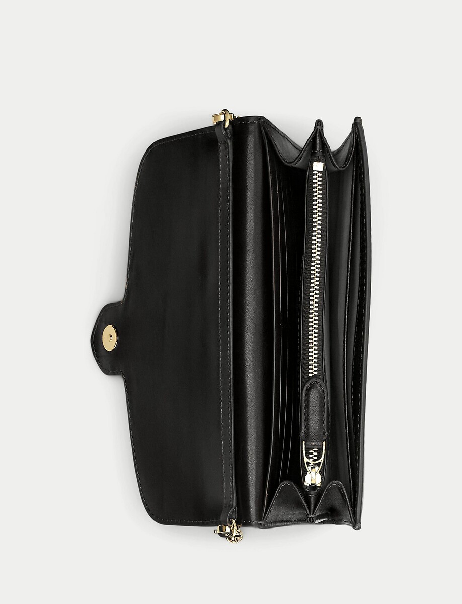 LAUREN RALPH LAUREN<br>Bolsa de ombro em couro