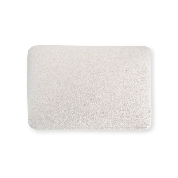 Kartell - Lunam Kissen, 50 x 35 cm, weiss (Stoff Orsetto)