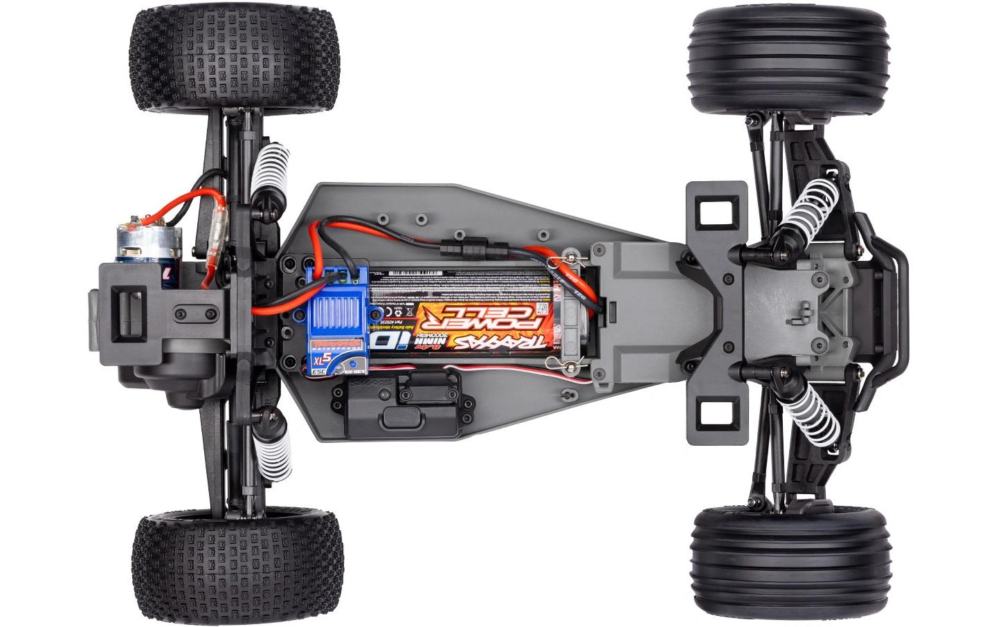 Stadium Truck Rustler HD 2WD Grün, RTR, 1:10<br>2WD-Heckantrieb Truck mit Titan 12-Turn Brushed 550 Motor