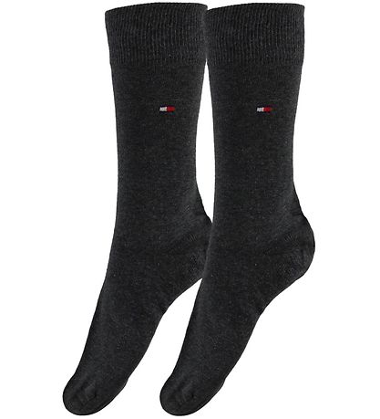 Tommy Hilfiger Strømper - 2-pak - Classic - KoksGråmeleret