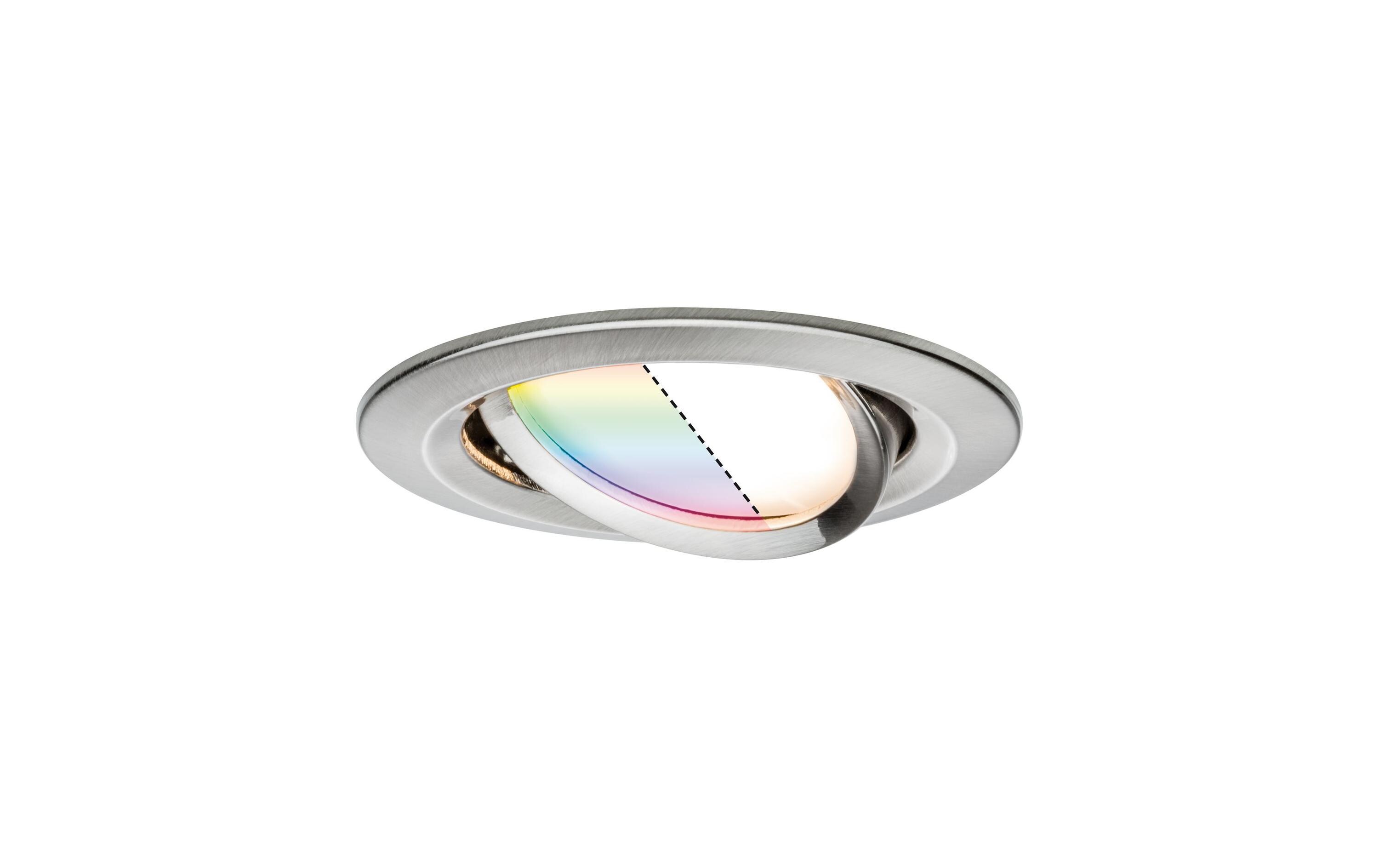 Einbauspot Nova Plus Coin Set, 3x5.2W, 2700-6500K, Eisen<br>LED Einbauspots Smart Home ZigBee RGBW