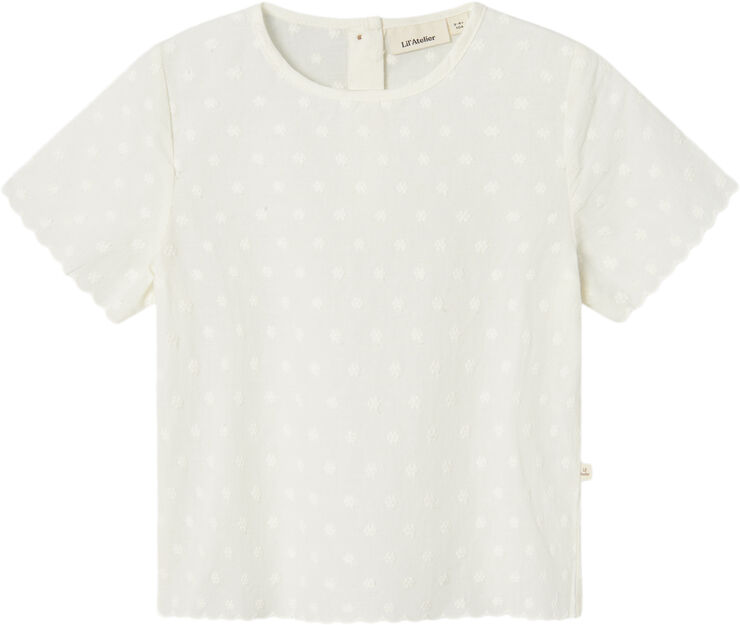 Lil' Atelier NMFHIRSA SS LOOSE SHIRT LIL Coconut milk