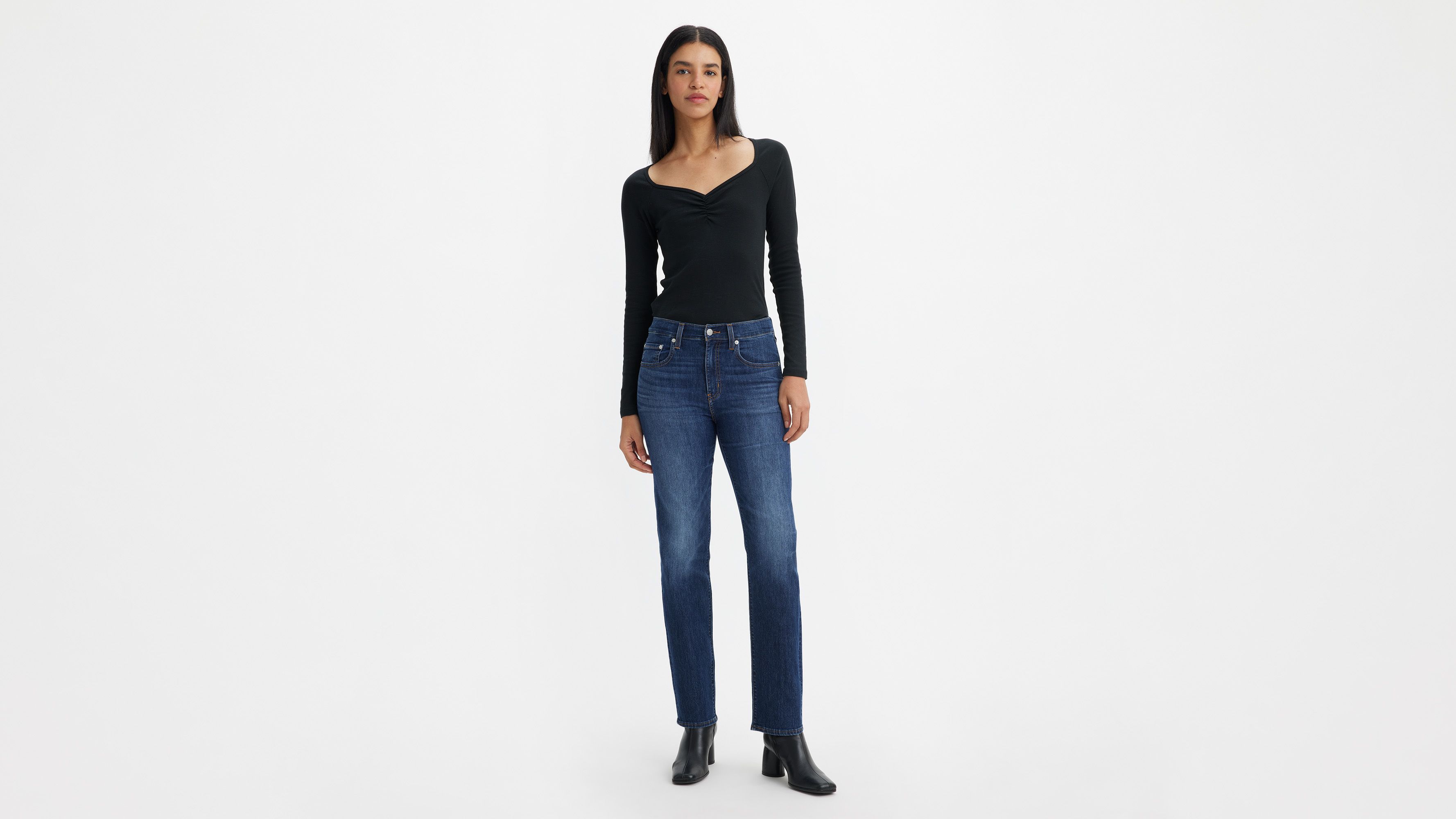 Jean 724™ taille haute Straight Lightweight - Cool I Am In Paradise - Bleu
