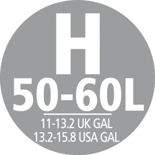 Brabantia PerfectFit afvalzak met trekbandsluiting code H, 50-60 liter, 10 stuks/rol - White