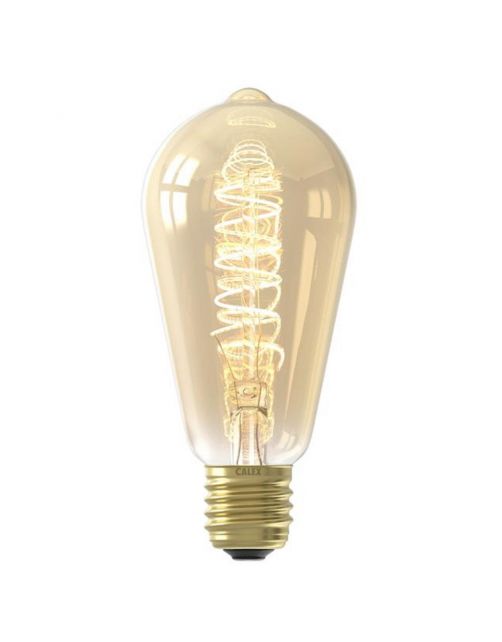 Calex Led Rustiek Goud Flex Filament E27 5.5w 470lm - Lichtbron -