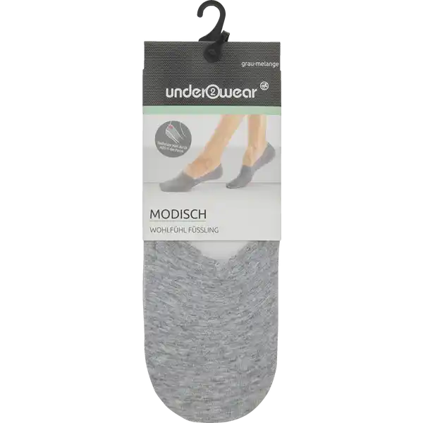 Wohlfühlfüssling grau-melange Gr. 35 / 38