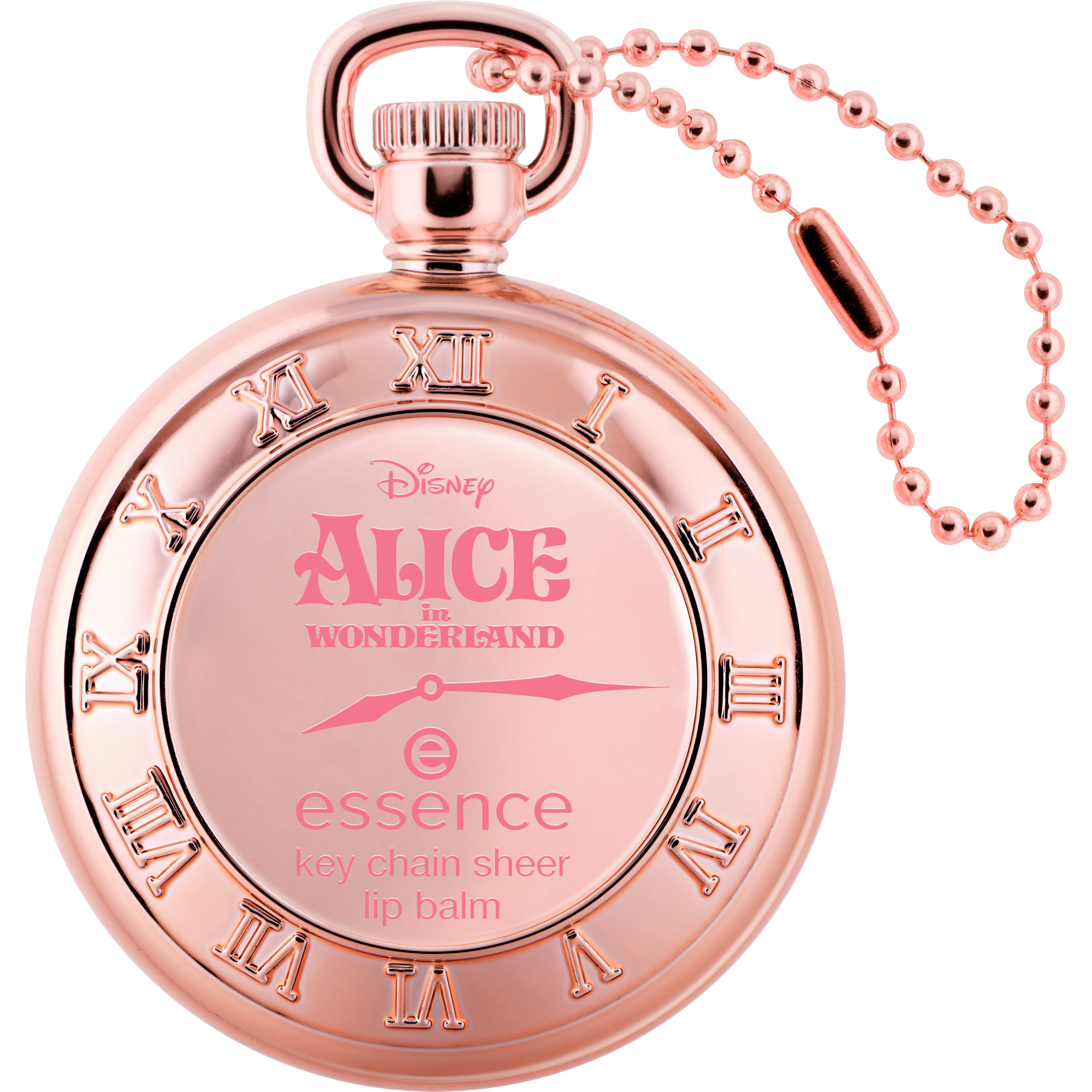 Disney Alice in Wonderland key chain sheer lip balm