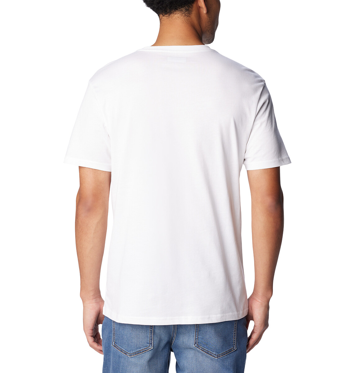 COLUMBIA<br>Camiseta de manga curta com logo no peito essencial