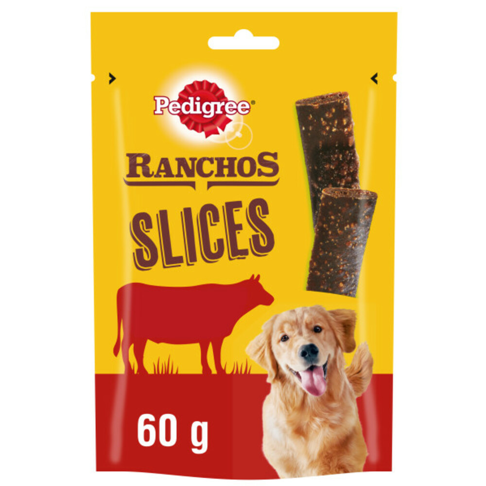 8x Pedigree Pedigree Ranchos Hondensnacks Rund Slices60 gr