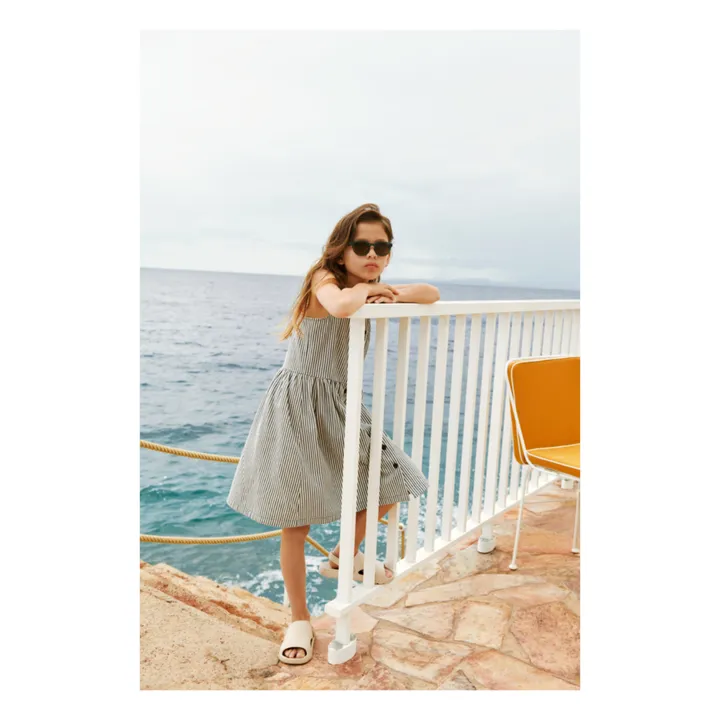 Liewood Robe Zia Rayée | Bleu gris