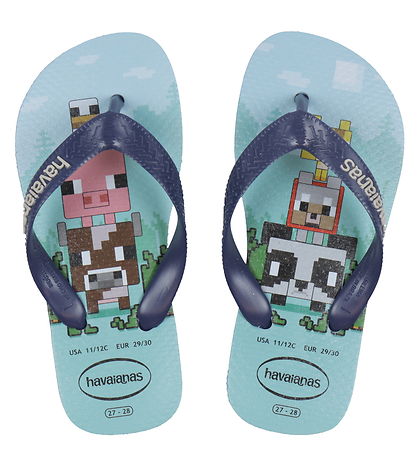 Havaianas Klipklapper - Kids minecraft - Lavender Blue