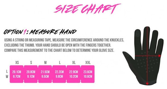 Gants Longs VTT Muc-Off Lightweight Rose