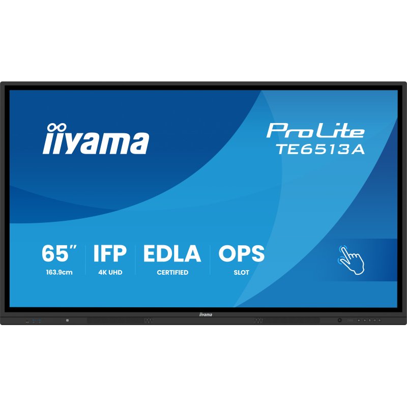 iiyama TE6513A-B1AG Écran d'affichage dynamique Écran plat interactif 163,8 cm (64.5