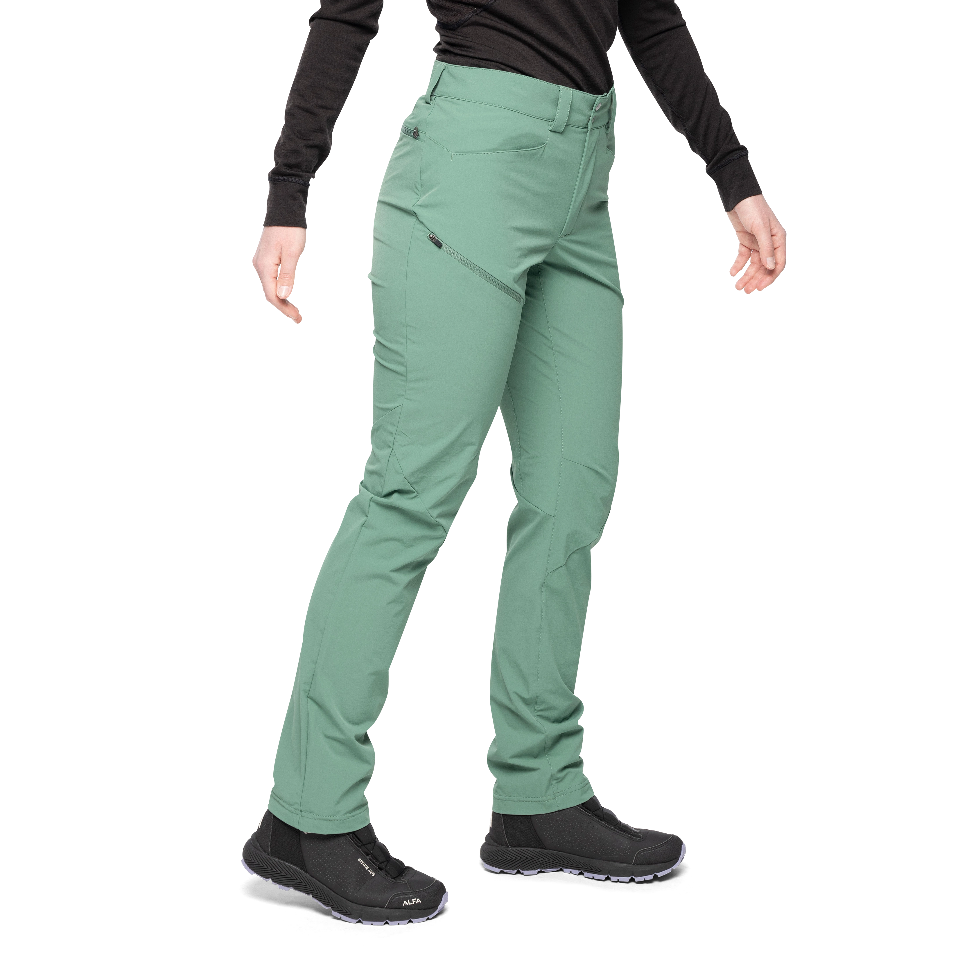 Vandre Light Softshell Pants Women Dark Jade Green