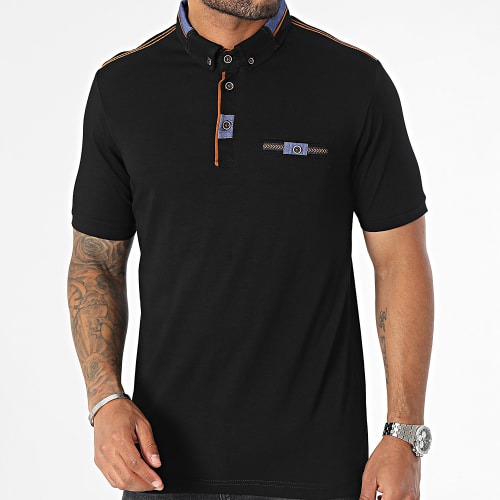 Polo Manches Courtes Noir