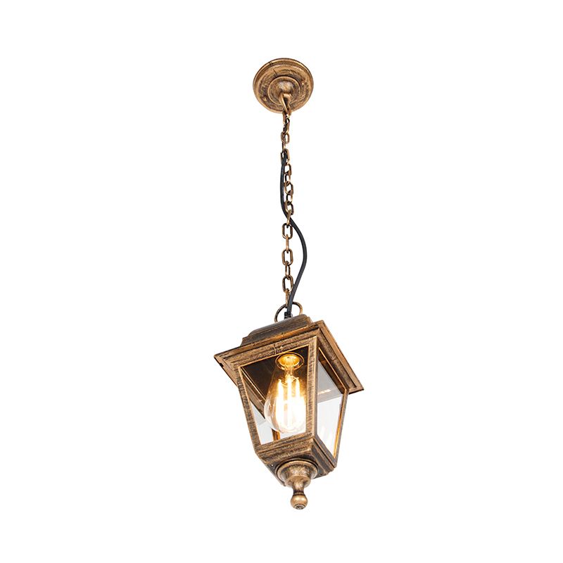 Klassieke buiten hanglamp antiek goud IP44 - Capital