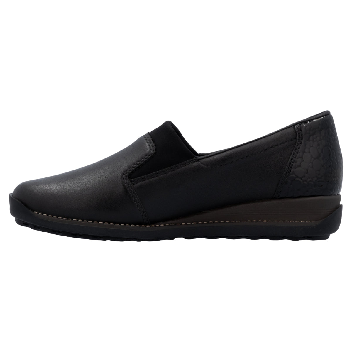 Slip-ons, kvinder, sort