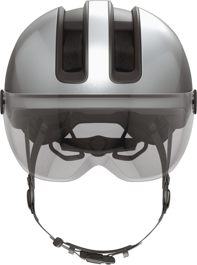 ABUS HUD-Y ACE cykelhjelm LED Gleam Silver