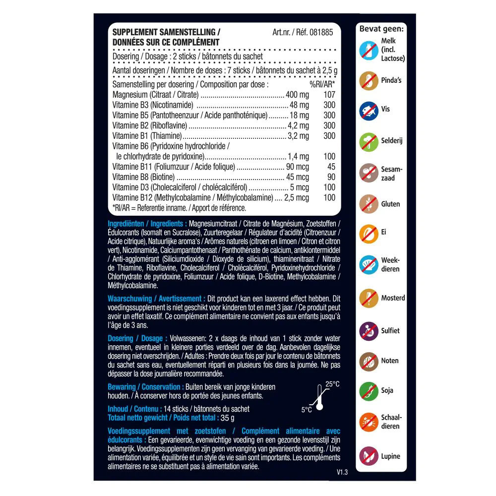 Magnesium 400 mg 2Go 14 sticks