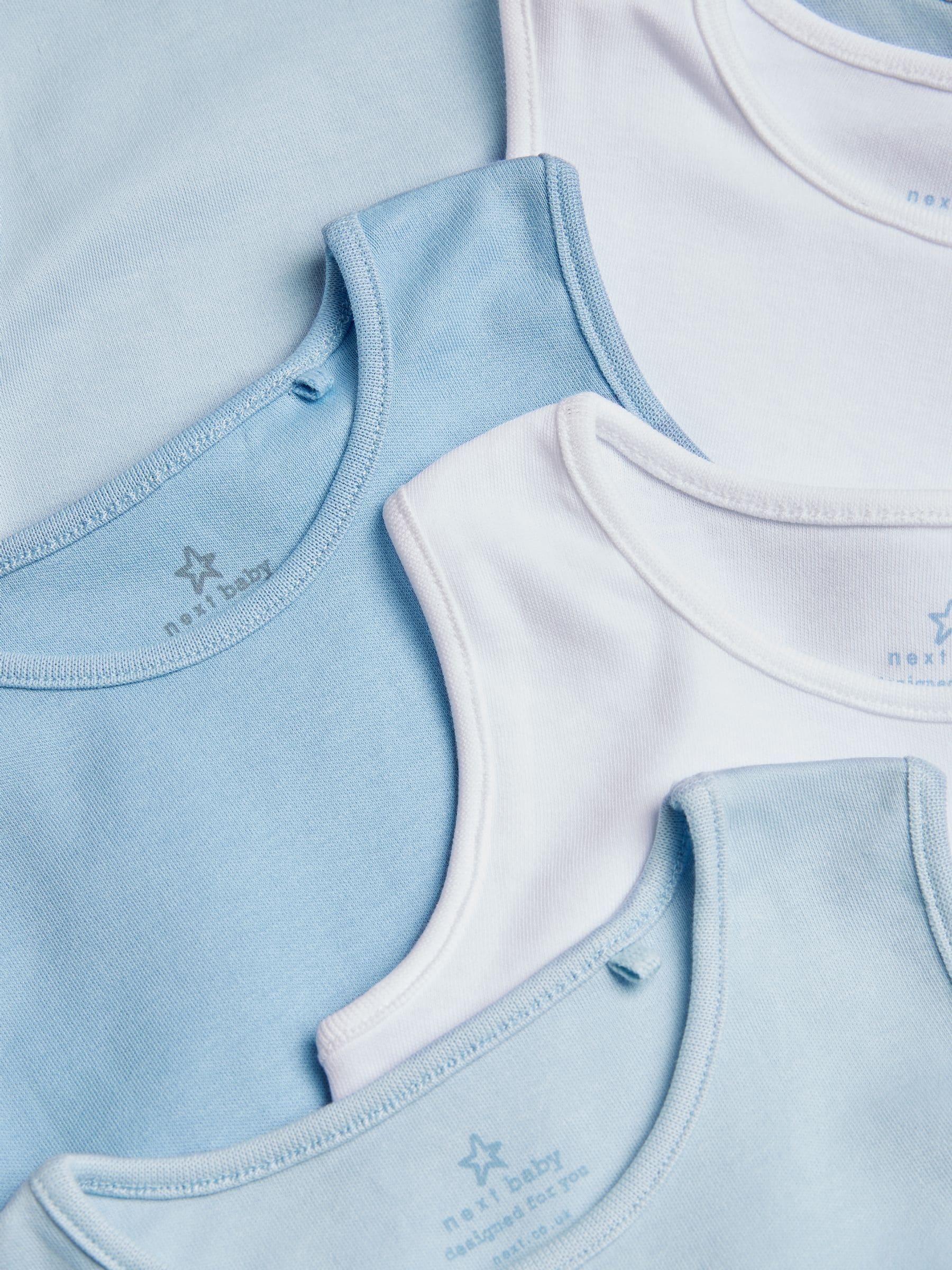 Blauw - Babyrompertjes met hemdje