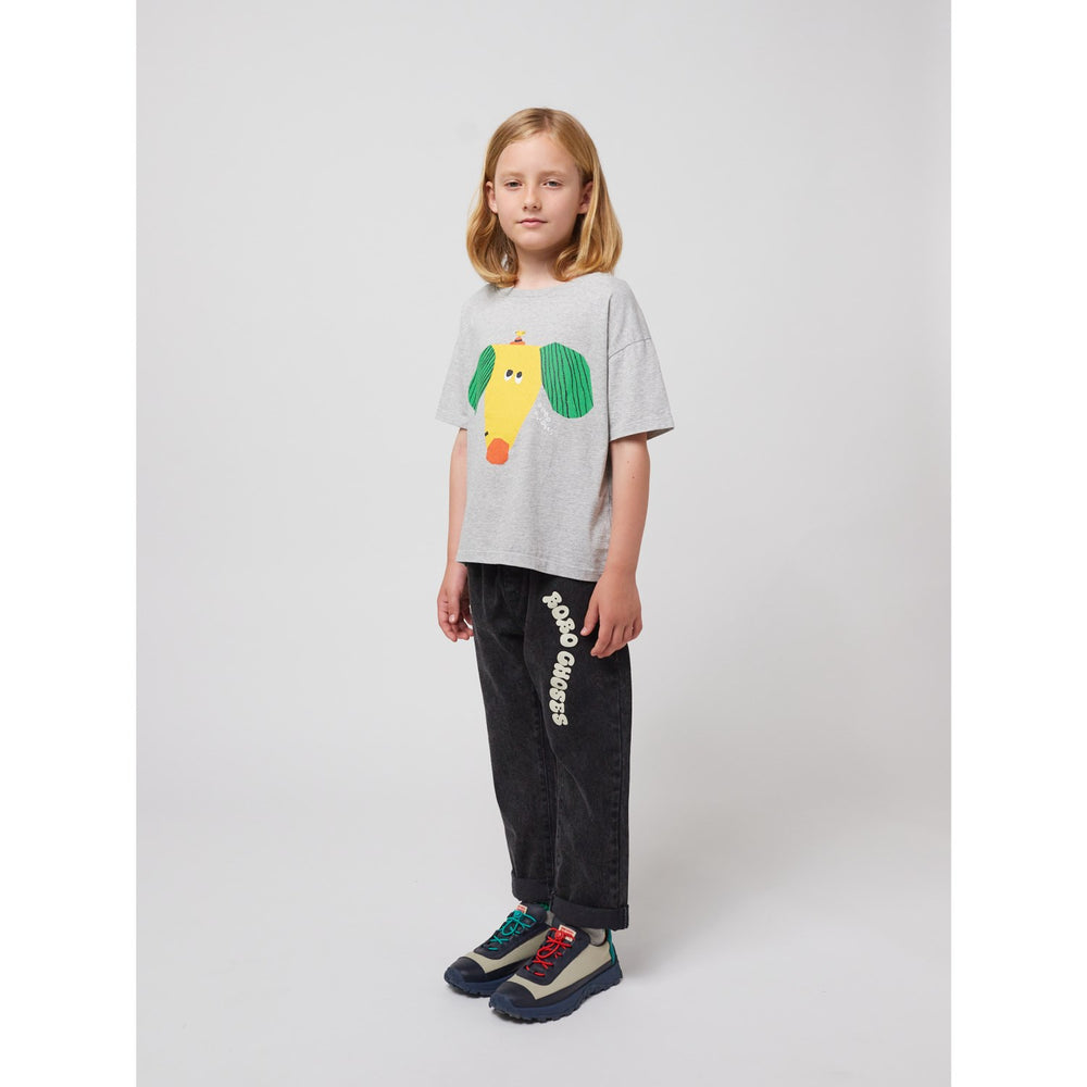 Køb Bobo Choses Heather Grey Happy Dog T-Shirt