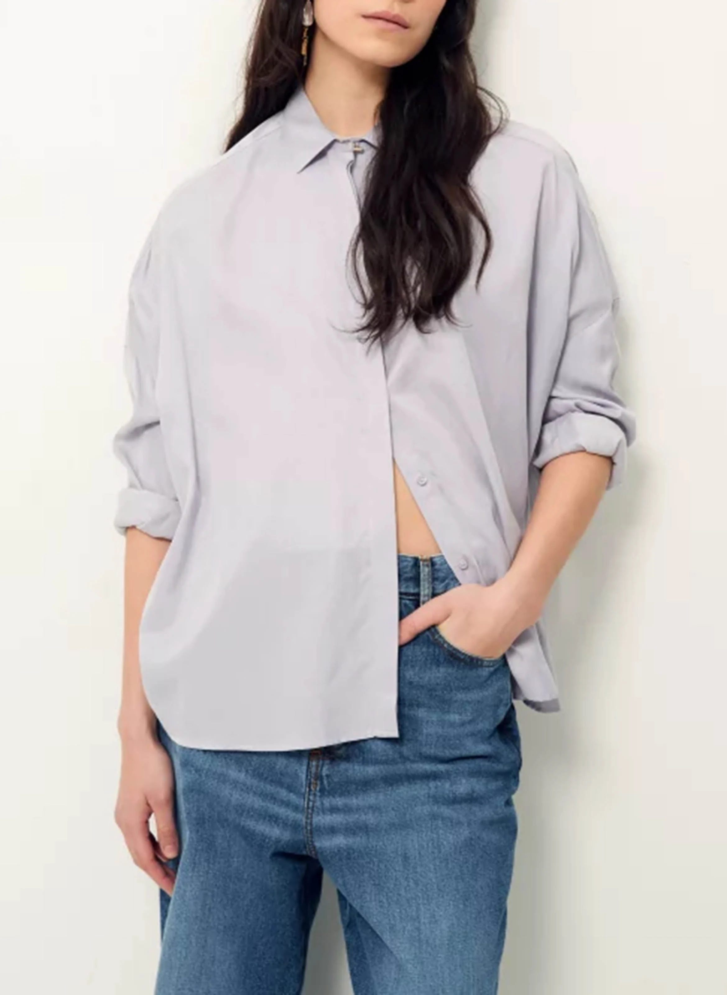 LADY D - Chemise col classique | Violet