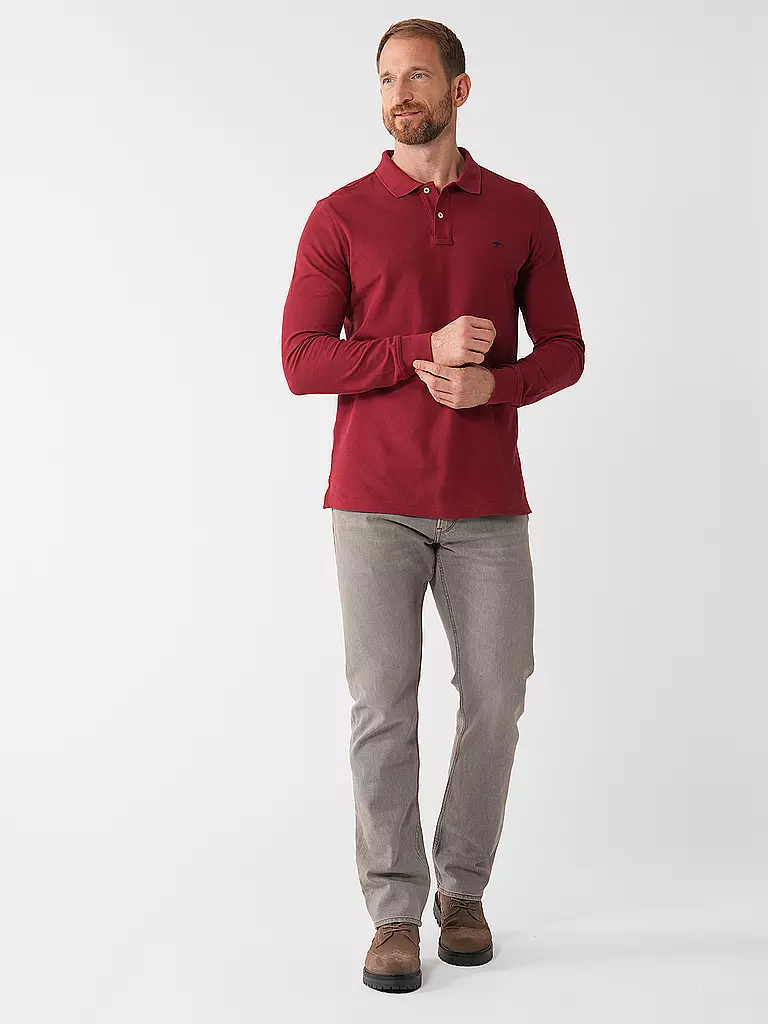 FYNCH HATTON Poloshirt dunkelrot