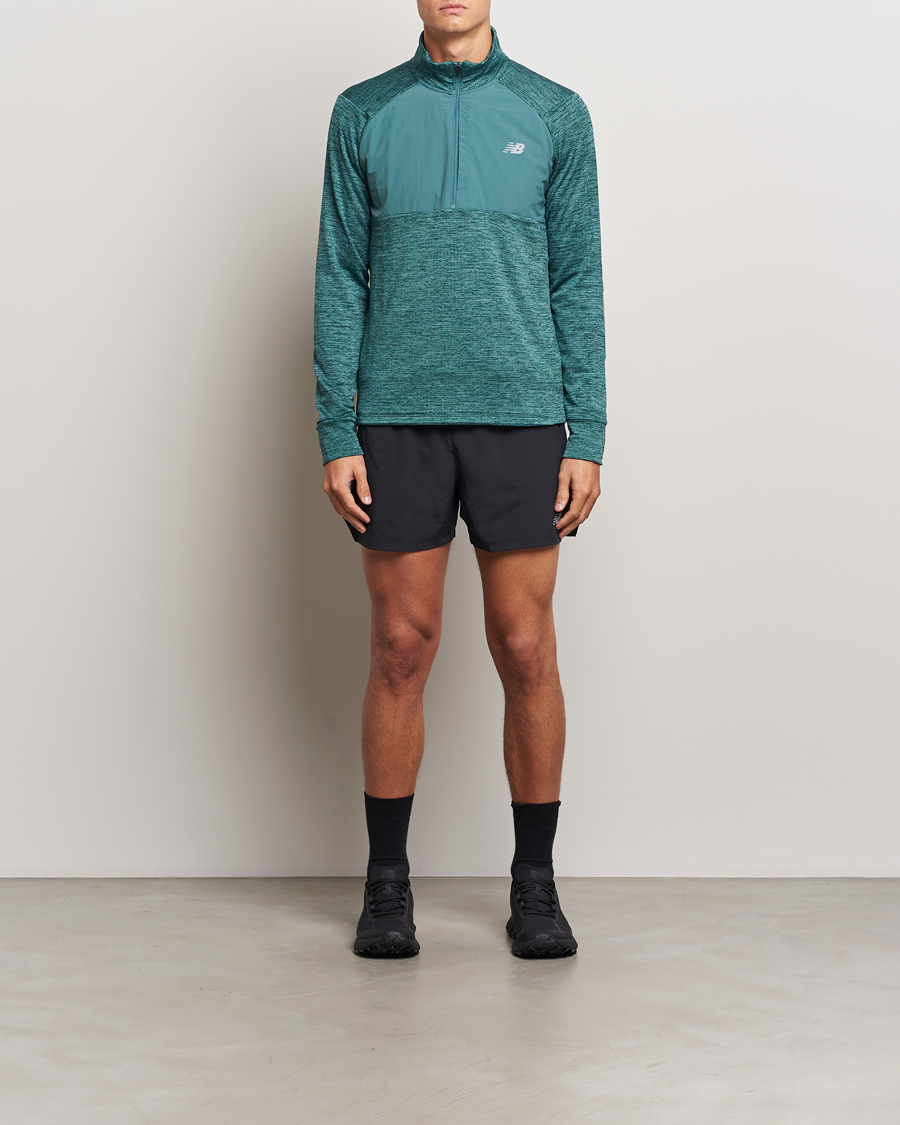 New Balance Running Heat Grid Half Zip New Spruce