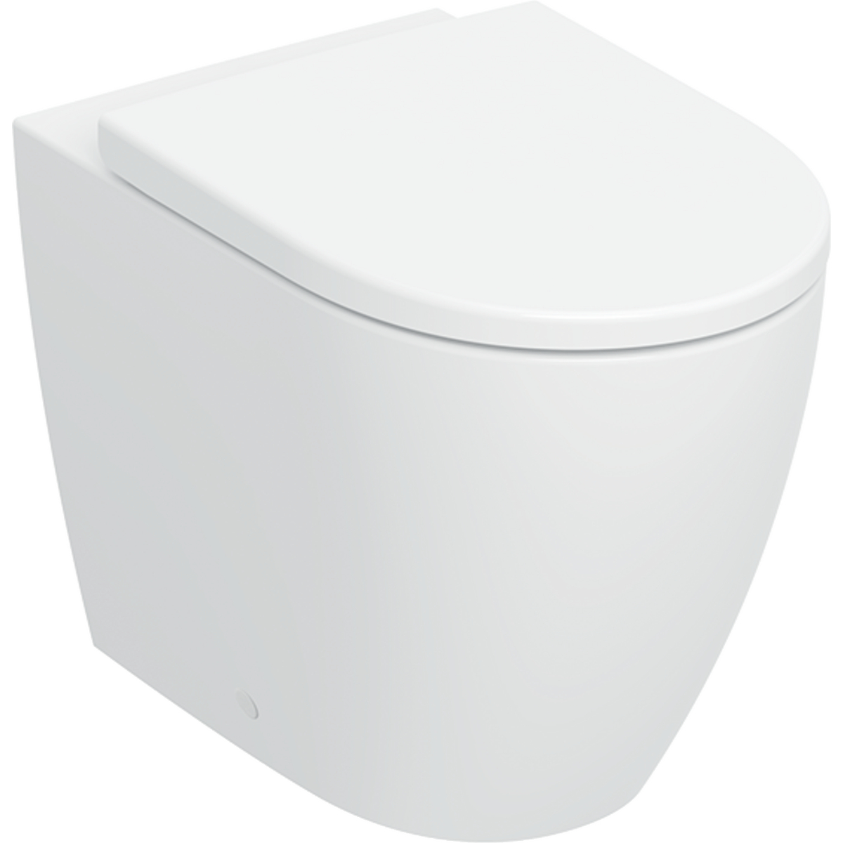 Geberit iCon staand toilet met Turboflush en softclose zitting wit mat