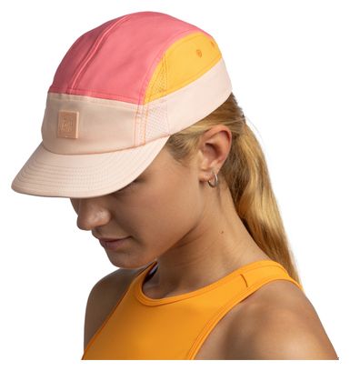 Casquette Unisexe Buff 5 Panel Go Rose/Beige