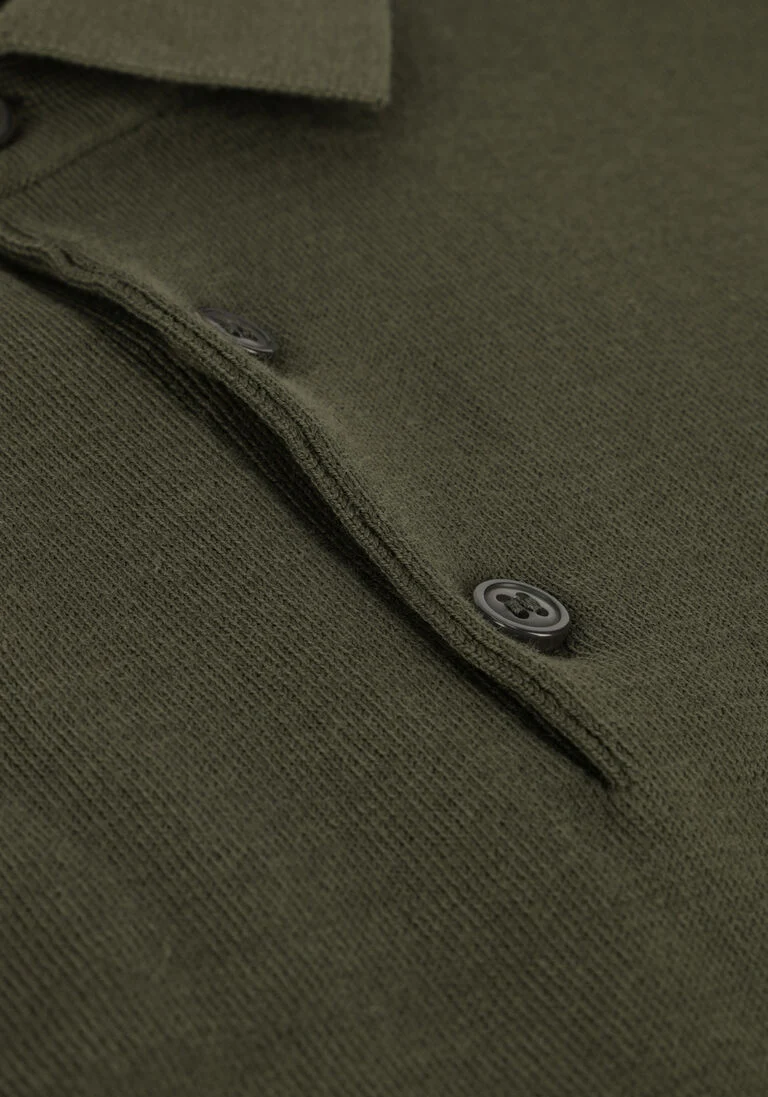 DSTREZZED donkergroene dstrezzed polo polo s/s cotton knit