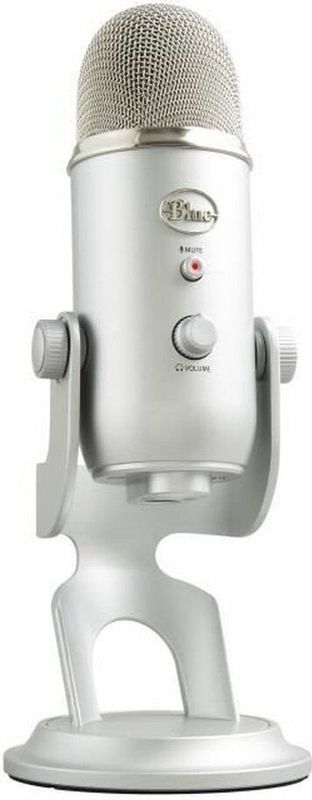 Blue Microphones Yeti - Microfoon - USB - Studiokwaliteit Streaming en Recording - Zilver