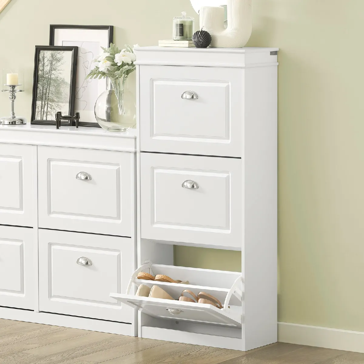 SoBuy Armoire à Chaussures 3 Abattants
