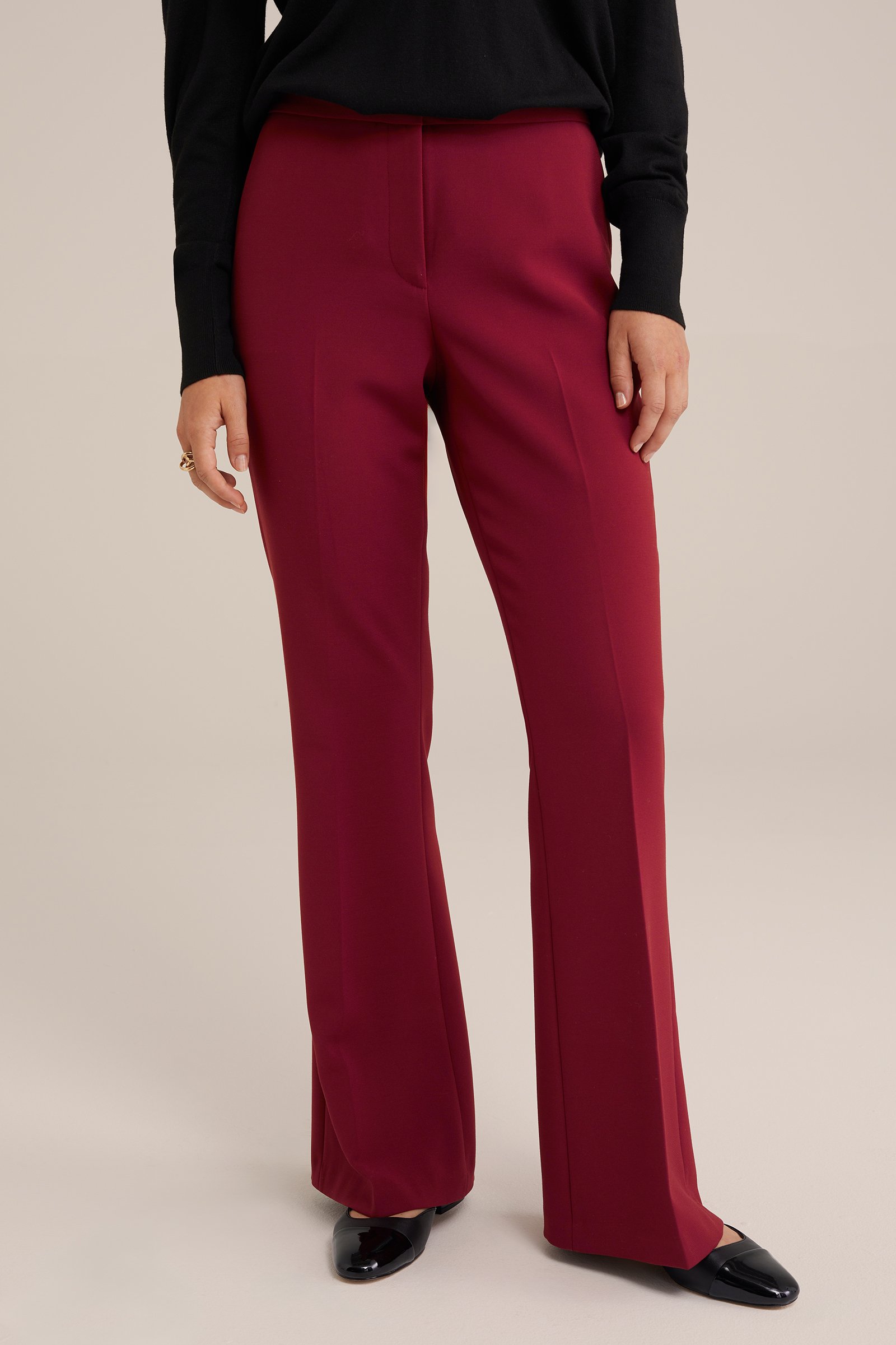 super flared pantalon WE Fashion Vuurrood