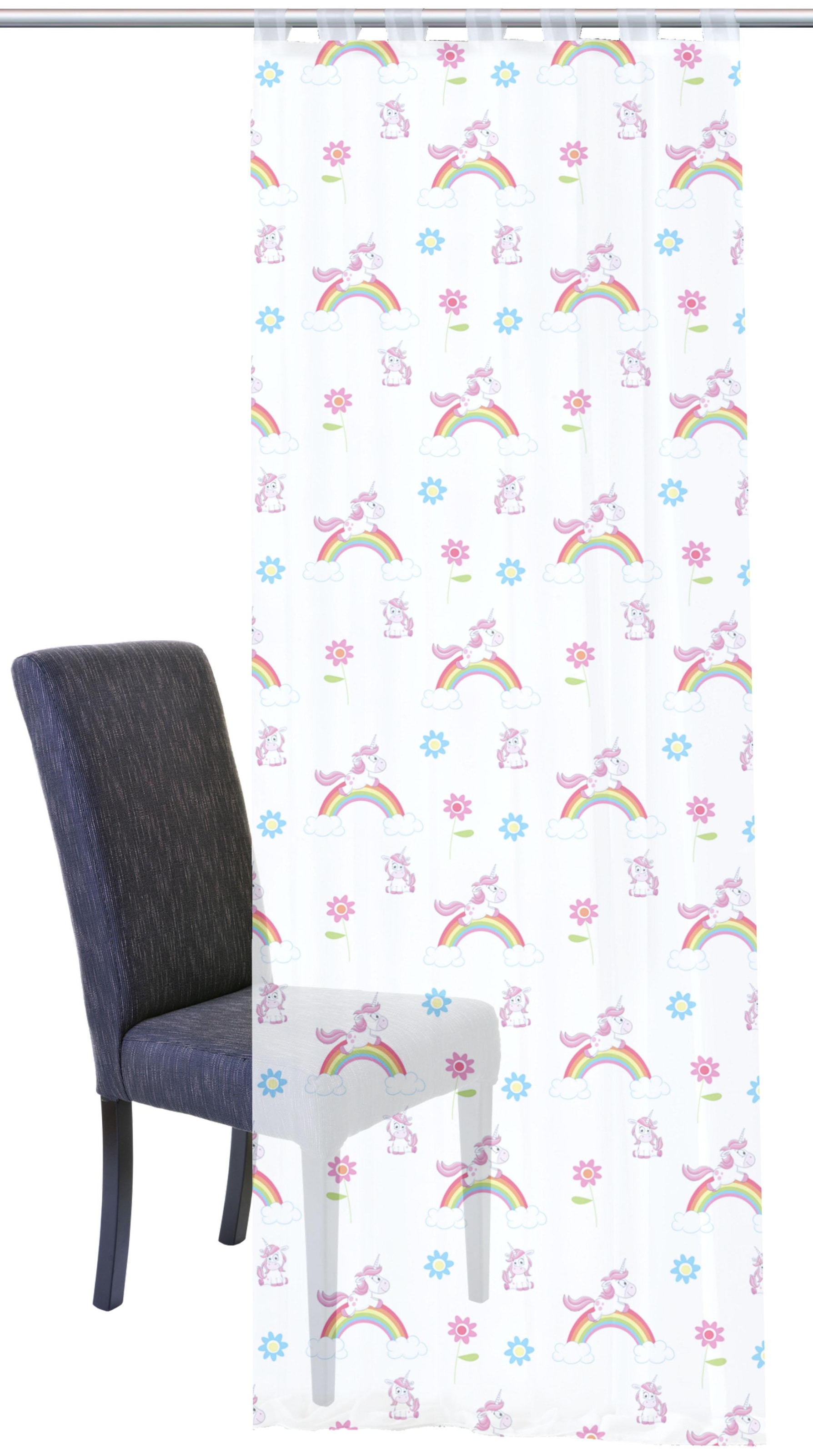 HOME WOHNIDEEN Vorhang »EINHORN« Schlaufen 1 Stk. tlg. HxB: 245x140