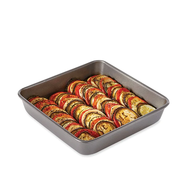 Moule à manqué carré acier revêtement antiadhérent 23 cm Mathon